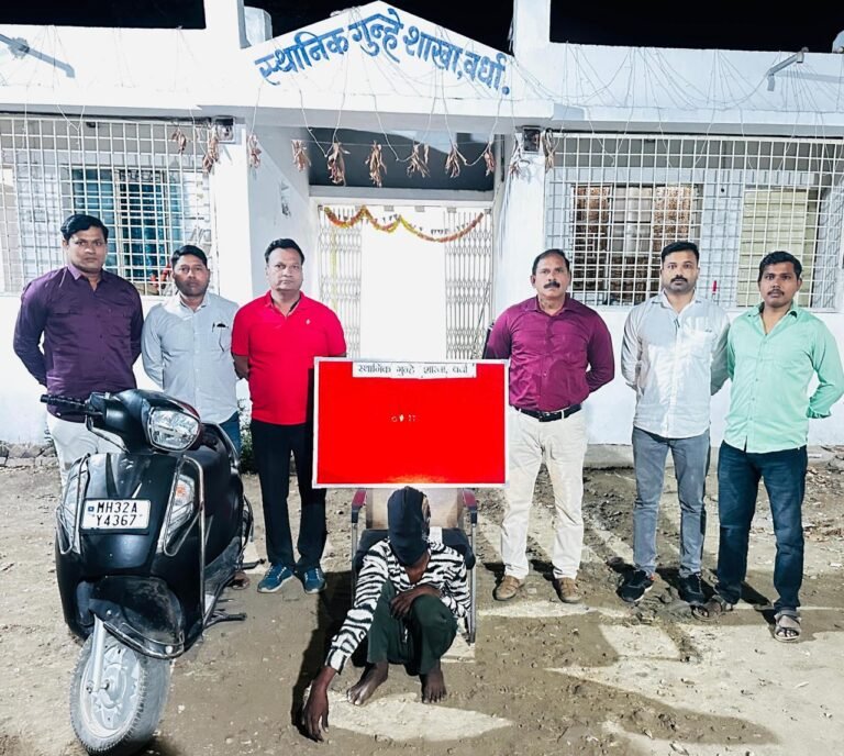 अट्टल घरफोडी करणारा हड्डी शेवट स्थानिक गुन्हे शाखेच्या ताब्यात