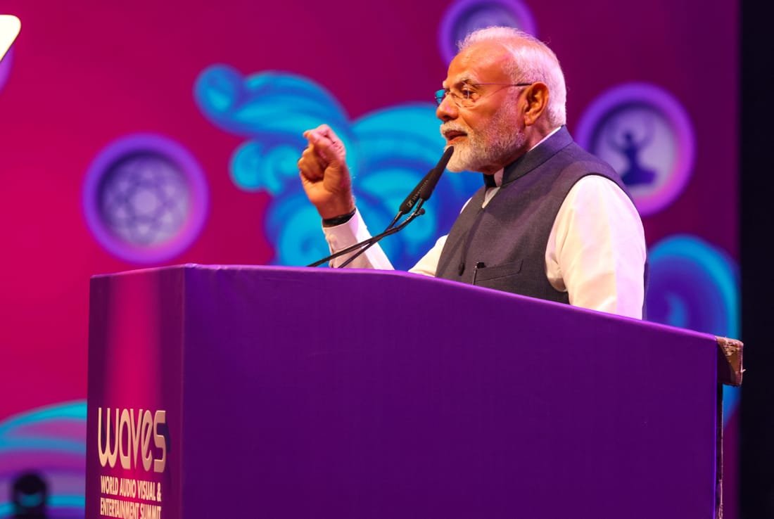 भारताच्या जीडीपीमध्ये क्रिएटिव्ह इकॉनॉमीचा मोठा वाटा असेल – प्रधानमंत्री नरेंद्र मोदी<br>वर्ल्ड ऑडिओ व्हिज्युअल एन्टरटेन्मेंट समिट – 2025 चे पंतप्रधानांच्या हस्ते उद्घाटन